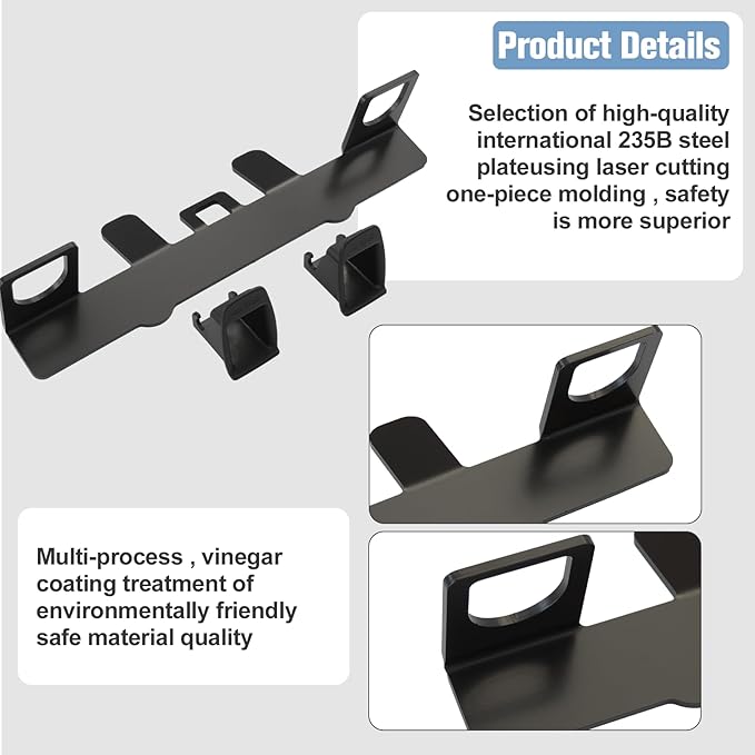 Universal Child Seat Anchor Kit Safe Cars Seat Mount Bracket, Universal ISOFIX Latch Interface Bracket Steel Latch, ISOFIX Belt Connector for SUVs, MPVs, and Off-Road Vehicles, 332*95*70mm