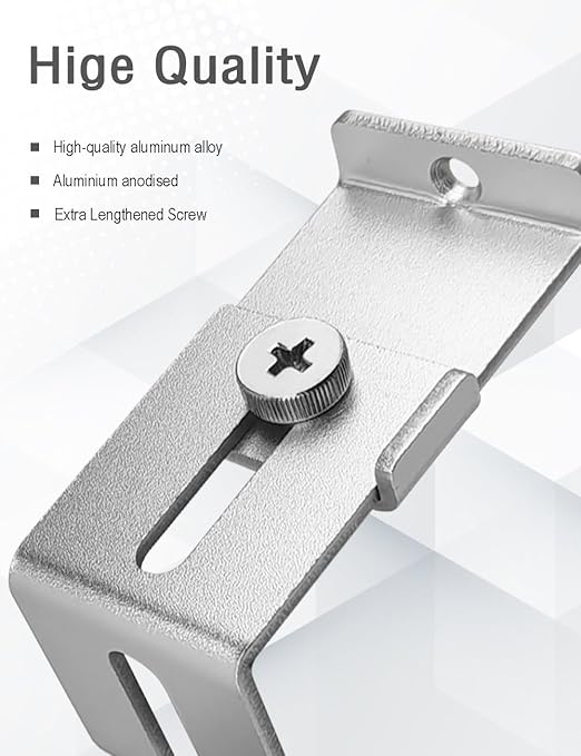 Charger to Wall, Adjustable Metal Security Device, Firmly Secures Power Plug from Unplugging, Silver, 1 Pack