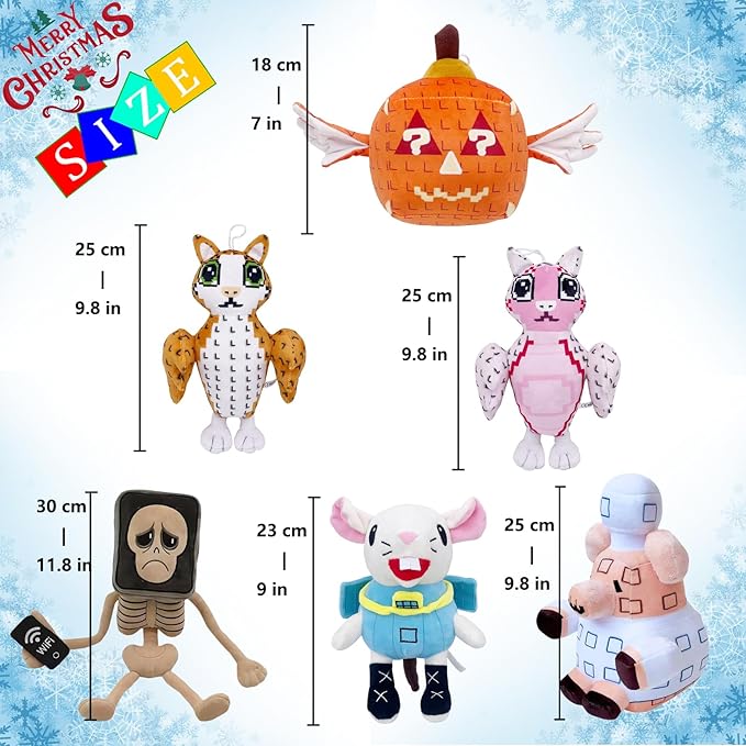 6PCS Steal a Brainrot Plush,Cute Soft Stuffed Animal, Collectible Gift for Game Fans (6PCS#G)