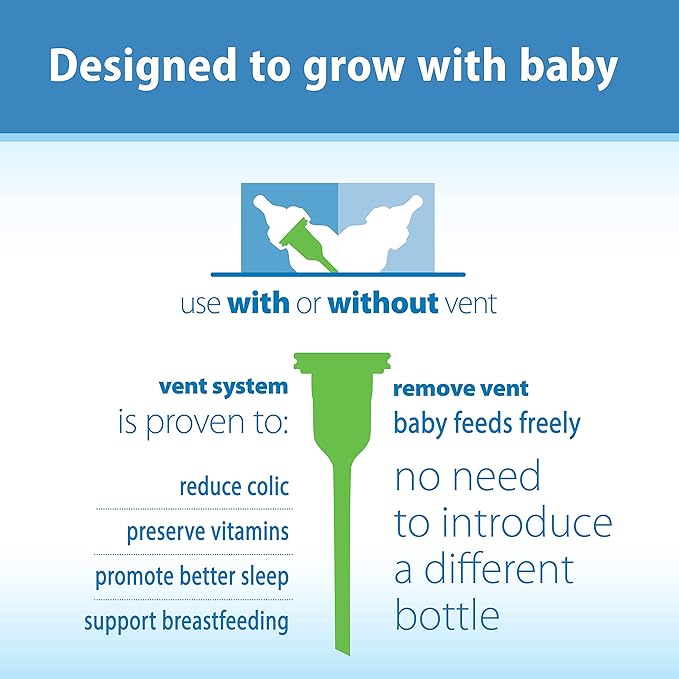 Dr. Brown’s Anti-Colic Options+ Narrow Baby Bottles, 4oz 4-Pack and Infant Gripebelt for Natural Colic Gas and Upset Stomach Relief in Babies and Toddlers, 0-3m, Lamb