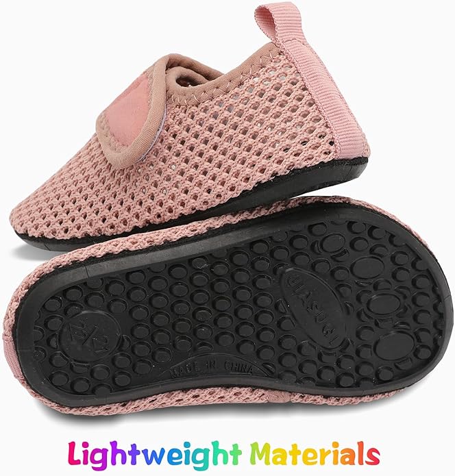 JIASUQI Baby Boys and Girls Barefoot Swim Water Skin Shoes Aqua Socks for Beach Swim Pool