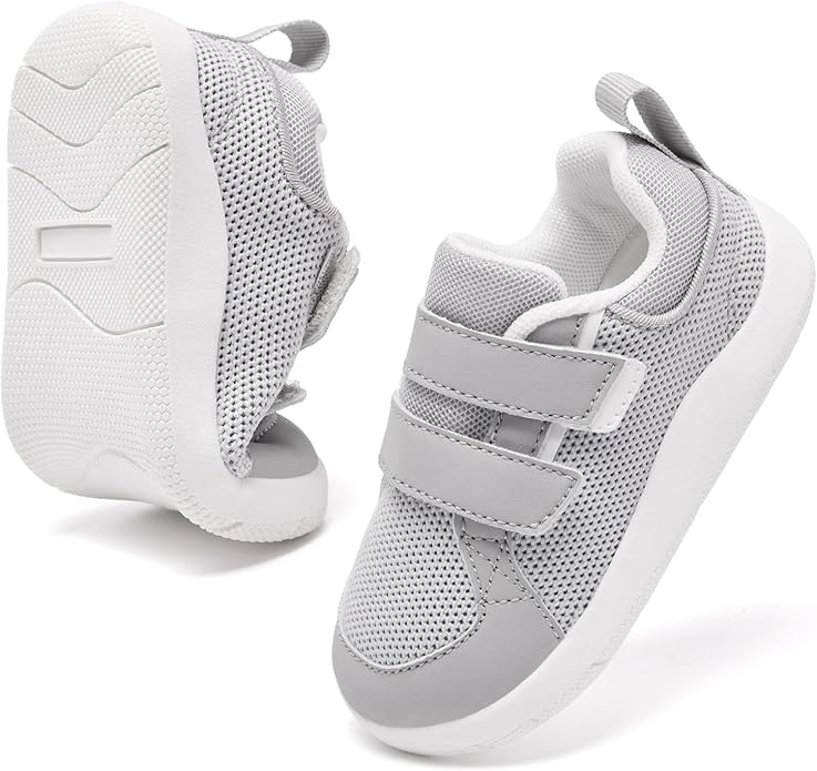 MORENDL Boys & Girls Walking Shoes 0-4 Years Baby Wide Toe Box Barefoot Shoes Toddler Sneakers