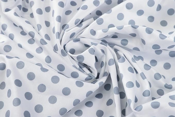 Onacosht Pack n Play Sheets 2 Pack Stretchy Jersey Knit Playard Fitted Sheets Portable Mini Crib Sheets Set, Convertible Playard Mattress Cover, White and Grey, Stripes and Dots