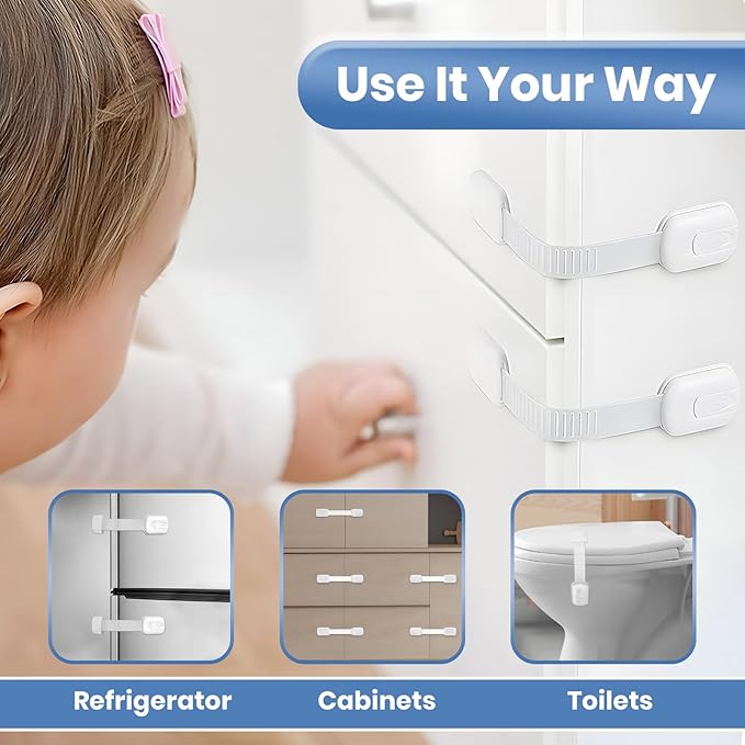 Baby Proofing Toilet Seat Locks (2-Pack) – Ideal Baby Proof Toilet Lid Locks - Easy Installation Toilet Locks Set - No Tools Required