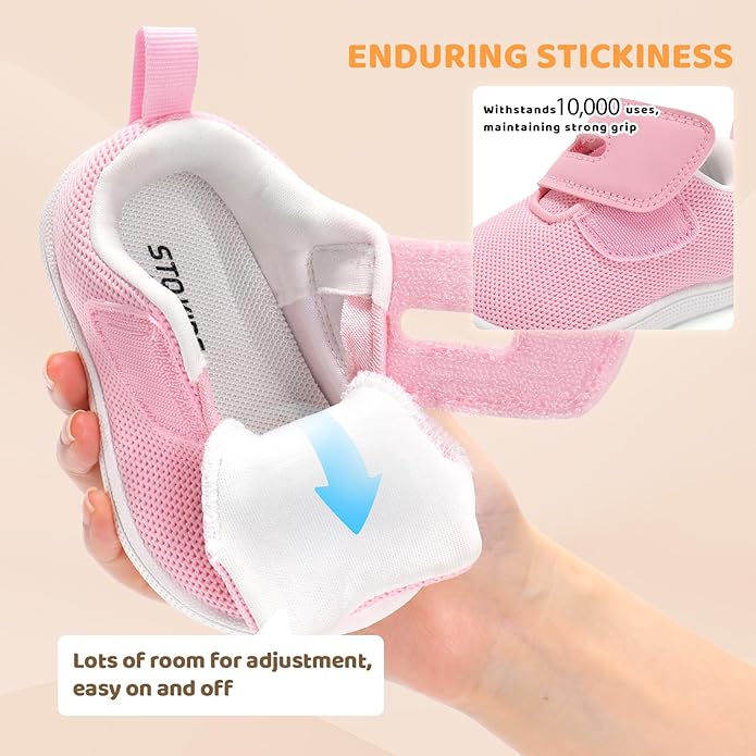Baby Boy Girl Wide Toe Box Shoes Toddler Barefoot Shoe Non-Slip First Walking Infant Sneakers 6 9 12 18 24 Month