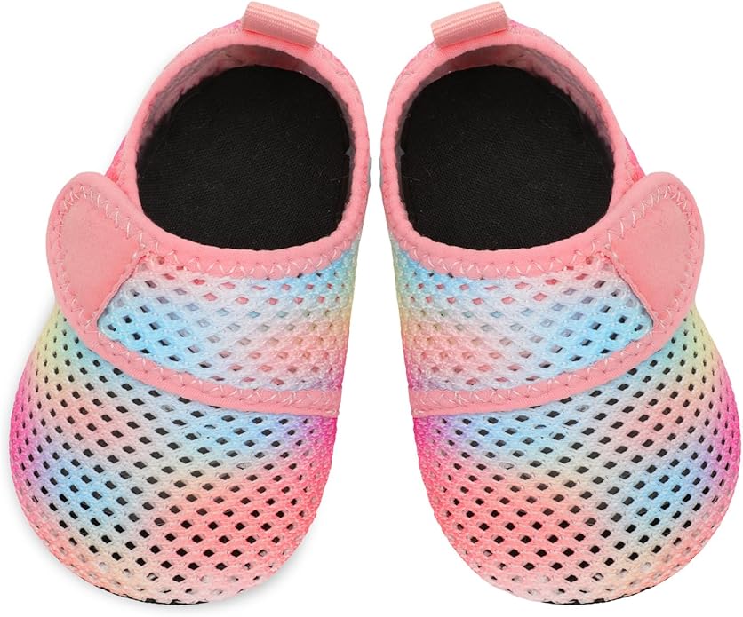 JIASUQI Baby Boys and Girls Barefoot Swim Water Skin Shoes Aqua Socks for Beach Swim Pool