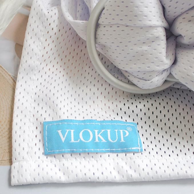 Baby Water Ring Sling Carrier | Lightweight Breathable Mesh Baby Wrap for Infant, Newborn, Kids and Toddlers | Perfect for Summer, Swimming, Pool, Beach | Great for Dad Too White