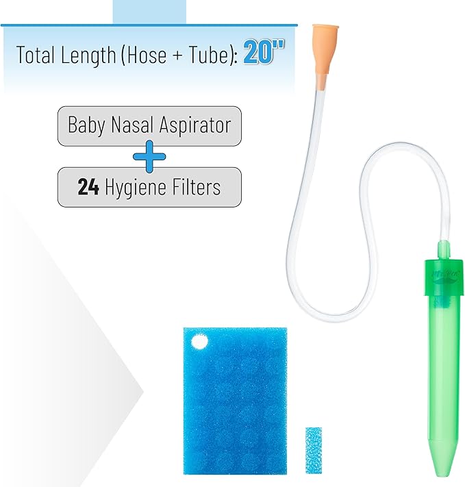 Mr. Pen Baby Nasal Aspirator with 24 Hygiene Filters - Nasal Suction for Babies