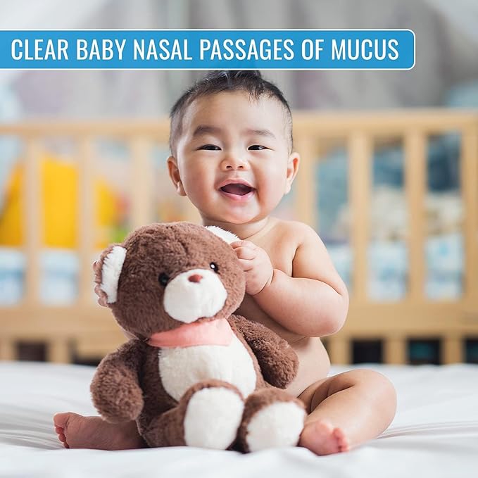 DMI Reusable Nasal Aspirator for Baby & Ear Bulb Syringe for Infant - Gentle Mucus Removal Suction to Clear Airway & Nasal | Baby Congestion Relief Nose Sucker for Baby (Pack of 2)