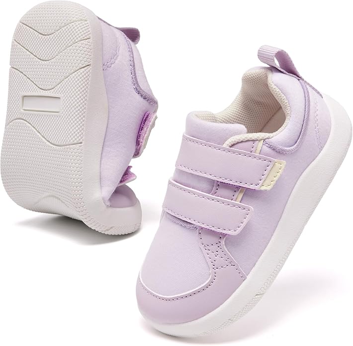 MORENDL Boys & Girls Walking Shoes 0-4 Years Baby Wide Toe Box Barefoot Shoes Toddler Sneakers