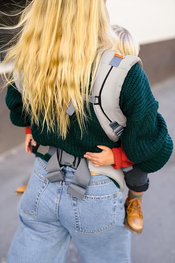Beco Toddler Carrier (20-60 lbs) with Extra Wide Seat, 100% Cotton - Front-Carry & Backpack Style - Lightweight & Ergonomic Sling Carrier for Children from 18months - Ecru