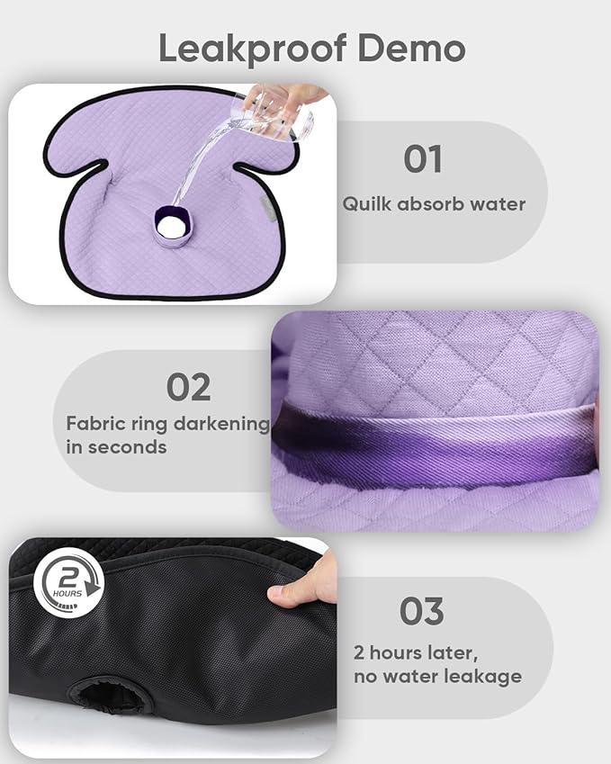 2 Pack Baby Potty Training Car Seat Protector, Waterproof Car Seat Liner for Potty Training Toilet, Baby Infant Toddler Piddle Pad Fits for Carseat, Stroller, Highchair - 2 Pack, Purple