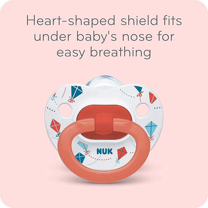 NUK Orthodontic Pacifiers, 6-18 Months, 5 Pack, Timeless Collection, Amazon Exclusive