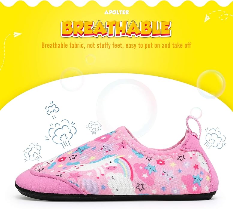 Baby Boys and Girls Swim Water Shoes Barefoot Aqua Socks Non-Slip for Beach Pool Toddler Kids