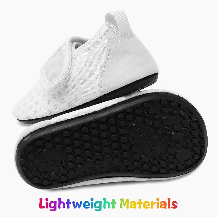 JIASUQI Baby Boys and Girls Barefoot Swim Water Skin Shoes Aqua Socks for Beach Swim Pool