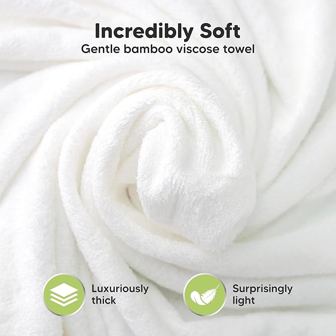 KeaBabies Hooded Baby Towel for Newborn - Viscose Derived from Bamboo Large Baby Bath Towels with Hood for Boys, Girls, Toddler, Extra Absorbent & Soft Newborn Bath Essentials (Piglet, Regular)