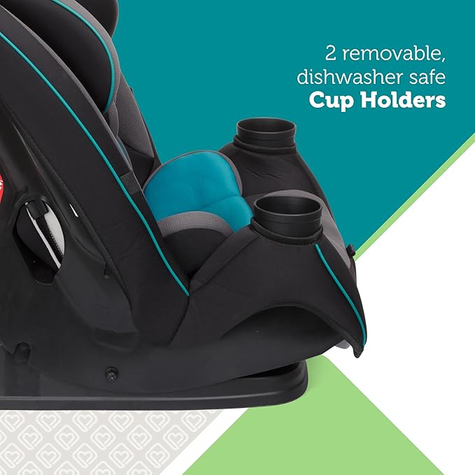 Safety 1st Grow and Go All-in-One Slim Convertible Car Seat, Rear Facing, 5-40 lbs, Forward Facing (30–65 lbs), High Back Booster Seat 40-100 pounds, Iron Frost