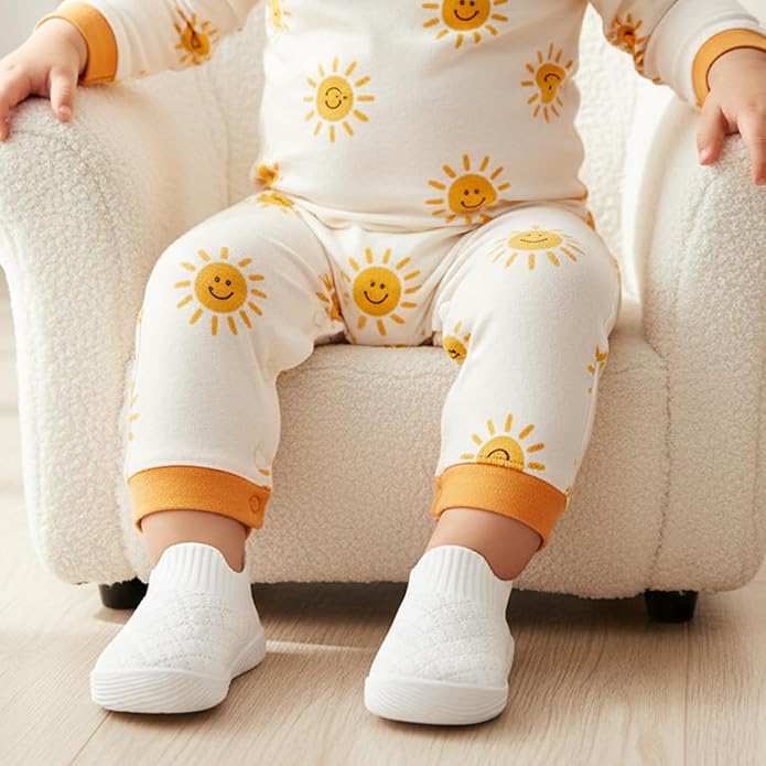 MORENDL Baby Toddler Walking Socks Non-Slip Breathable Unisex Casual Sneakers