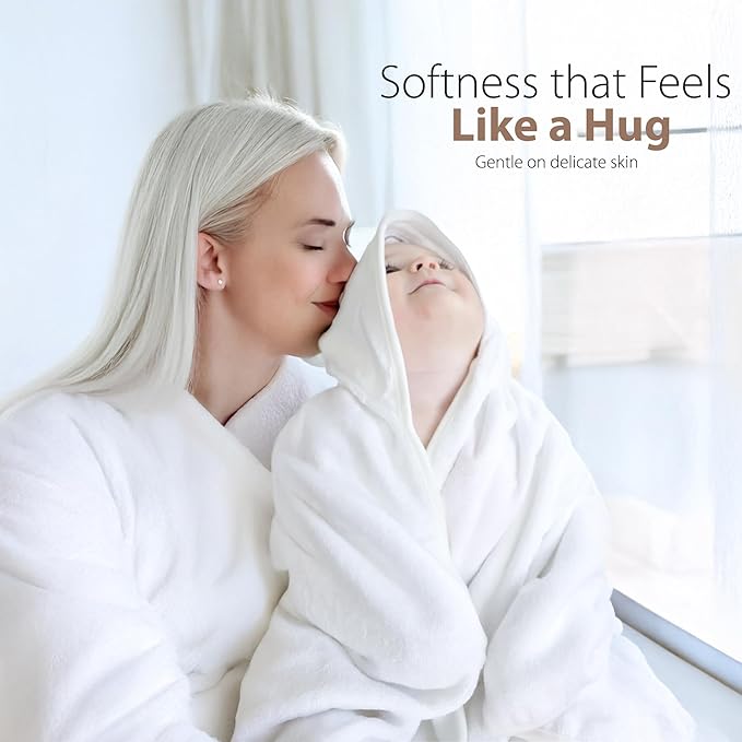 MINIBOO Hooded Baby Towels for Newborn - Super Soft Baby Bath Towels with Hood, Highly Absorbent Viscose Made from Bamboo Hooded Towel for Infant, Toddler and Kids, Baby Essentials