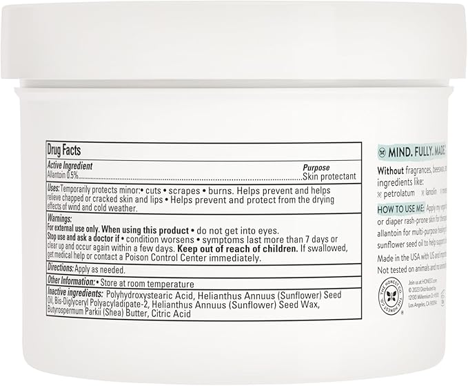 The Honest Company Head-to-Toe Multi-Purpose Healing Ointment, Hypoallergenic Fragrance-Free Vegan, 10 oz