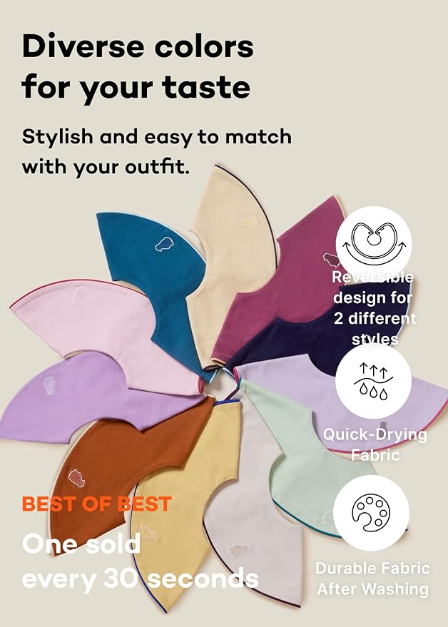Konny Baby Bibs 3/5/7-Pack Set, 360 ° Rotate, Soft and Absorbent Bandana Drooling for Boys Girls baby Essentials