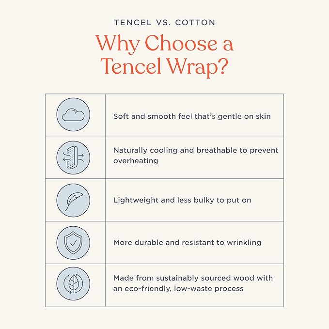 Ergobaby Sustainable Knit Aura Baby Carrier Wrap for Newborn to Toddler (8-25 lbs) - Comfortable, Ergonomic, & Ultra-Soft Newborn Wrap Carrier - One Size Fits Most - Rayon, Olive Diamond
