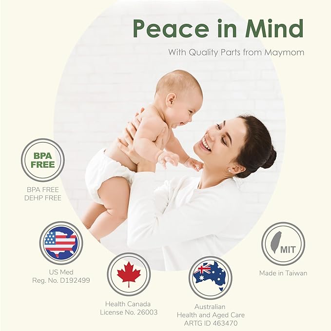 Maymom Pump Parts Compatible with Spectra S1 S2 9 Plus Breastpumps Backflow Protector Duckbill Valve Tube Not Original Spectra Replacement Pump Parts