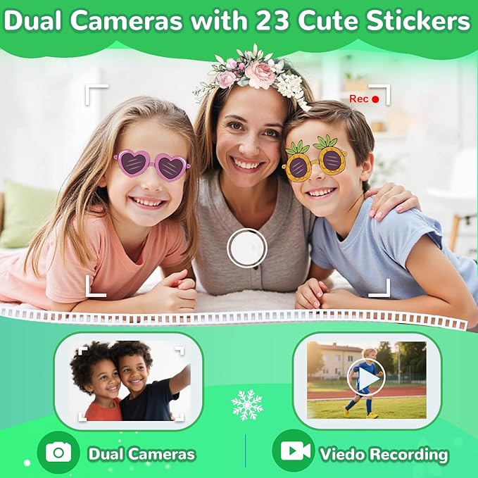 Lapare Kids Smart Phone Toy for Boys, 2.8" Touchscreen Cell Phone Toy with Dual Camera, Game, Music Player and More Learning APP, Perfect Christmas Birthday Gifts for Kids 3-10 Year Old (32GB)
