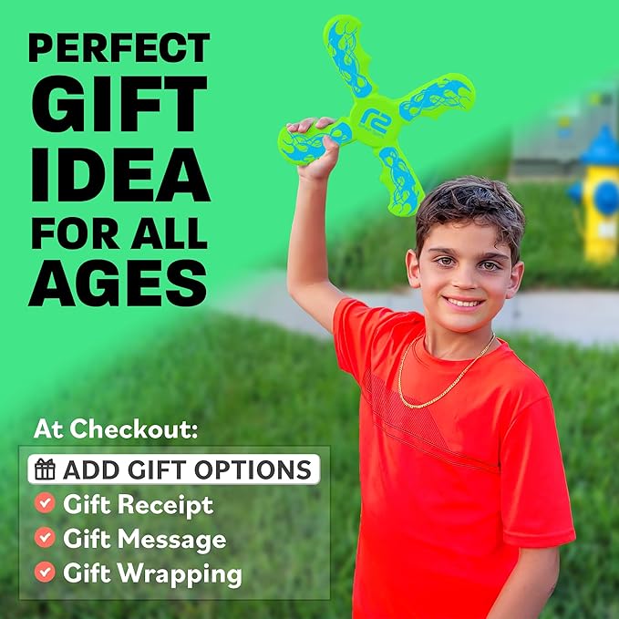 Fun Boomerang - Easter Basket Stuffers for Kids - Soft & Easy to Use - Easter Gifts for Boys & Girls All Ages - Best Boy Gifts for 6 7 8 9 10 Year Old Boys + 2025 Top Toys for Age 8-12 Boy Gift Ideas