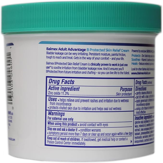 Balmex Adult Care Rash Cream 12 oz (pack of 6)