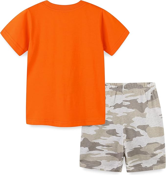 Baby Toddler Boy's Cotton Short Sleeve Tshirt and Short Set