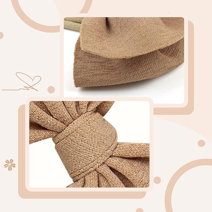 YanJie 24PCS Baby Girls Headbands 4.5’’ Baby Bow Hair Bows for Newborn Infant Toddler Kids Girl Hair Accessories Super Soft Nylon Hairwarp
