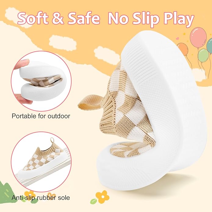 VIFUUR Baby Shoes Girls Boys Toddler Sneakers Non-Slip First Walkers Shoes for Babies 6 9 12 18 24 Months