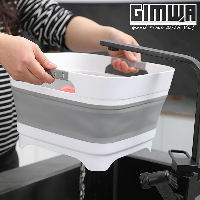 Wash Basin for Baby Bottles, Foldable, Versatile Wash Tub for Kitchen, RV, Outdoor Camping Sink, Sturdy & Easy to Clean