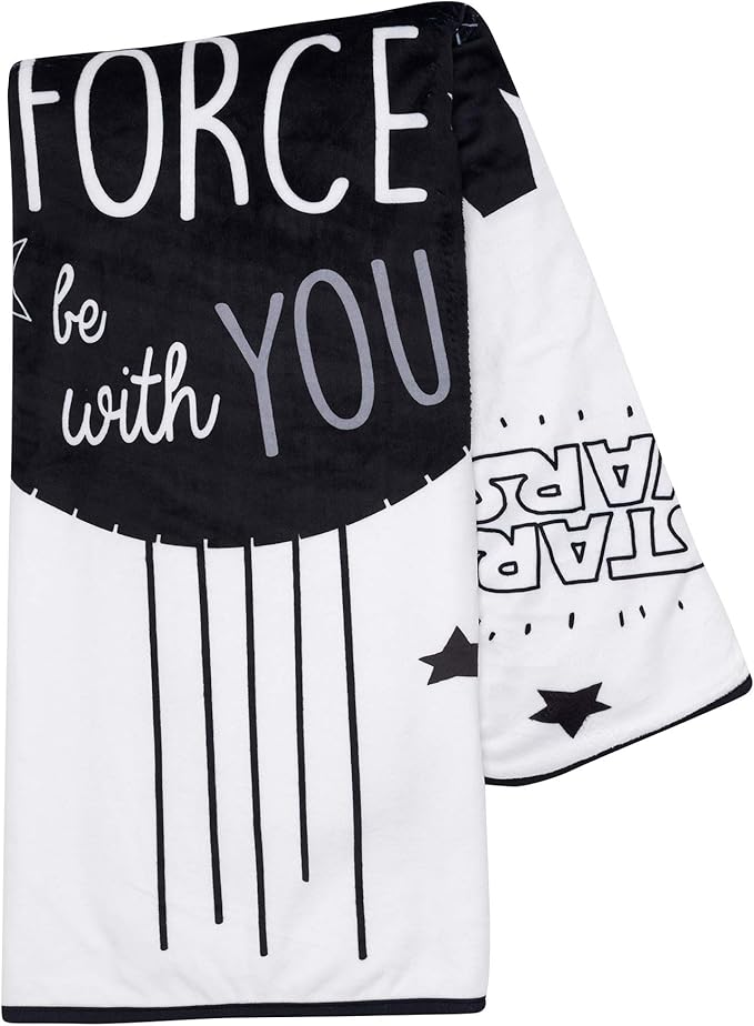Lambs & Ivy Star Wars Millennium Falcon Baby Blanket - White