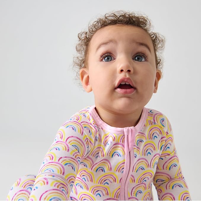 Little Sleepies Pajamas for Baby Boys & Girls, Viscose from Bamboo Baby Pajamas, Preemie & Newborn Sleepers, 2-Way Zipper PJs