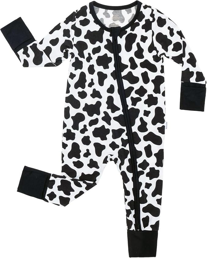 Baby Zippered Rompers Newborn Pajamas Sleepers Long Sleeve Jumpsuits Infant Zipper Romper-Viscose from Bamboo