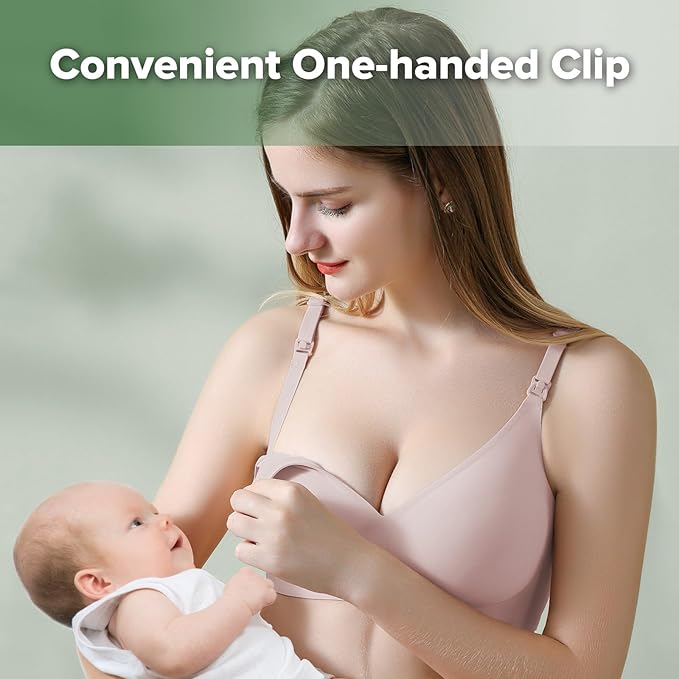 haakaa Nursing Bras for Breastfeeding, Ultra Comfort Jelly Strip“ Supportive Maternity Bras Wireless Pregnancy Bras