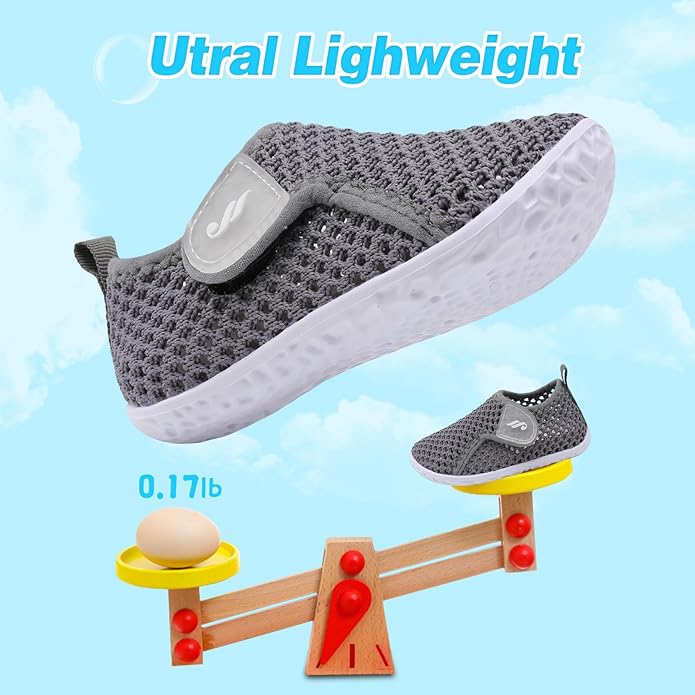 JIASUQI Baby Boys Girls Barefoot Swim Pool Water Shoes Beach Walking Sandals Athletic Sneakers