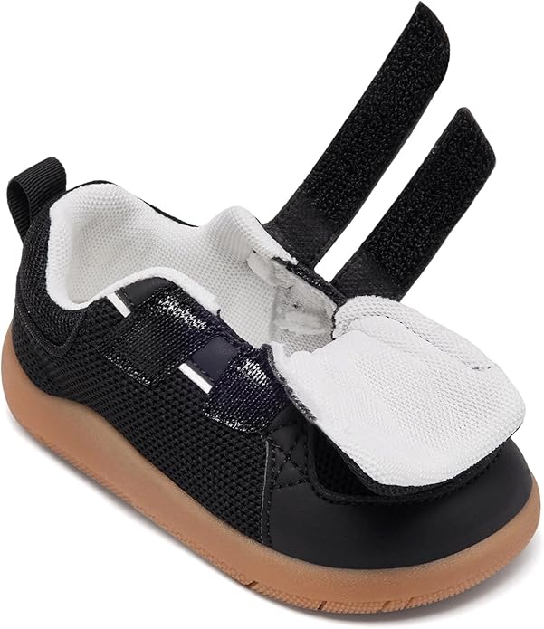 MORENDL Boys & Girls Walking Shoes 0-4 Years Baby Wide Toe Box Barefoot Shoes Toddler Sneakers