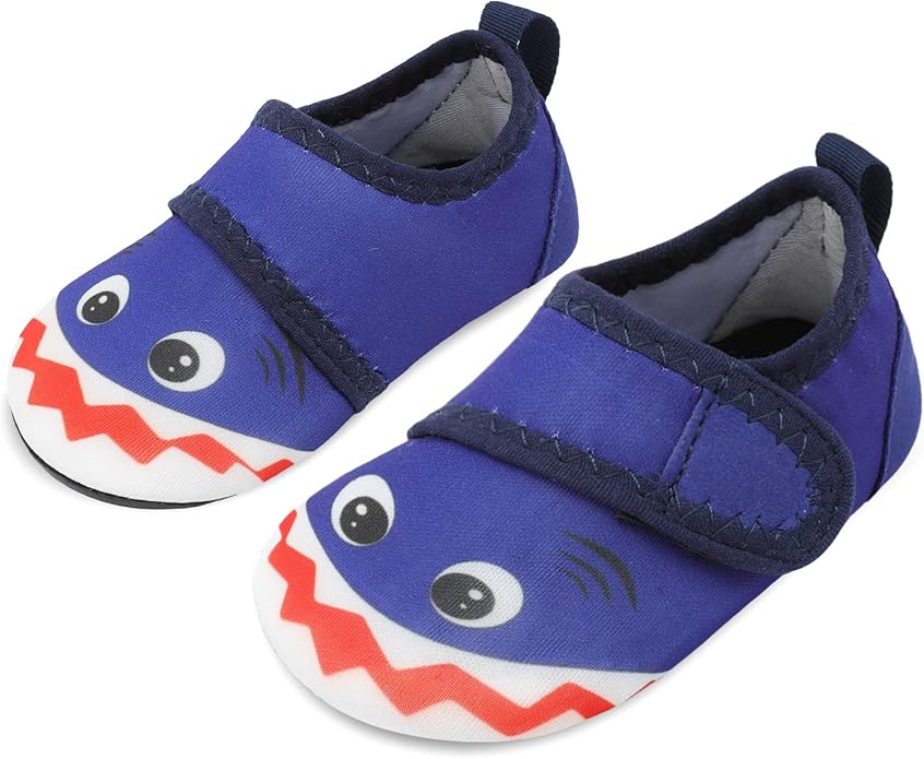 JIASUQI Baby Boys and Girls Barefoot Swim Water Skin Shoes Aqua Socks for Beach Swim Pool
