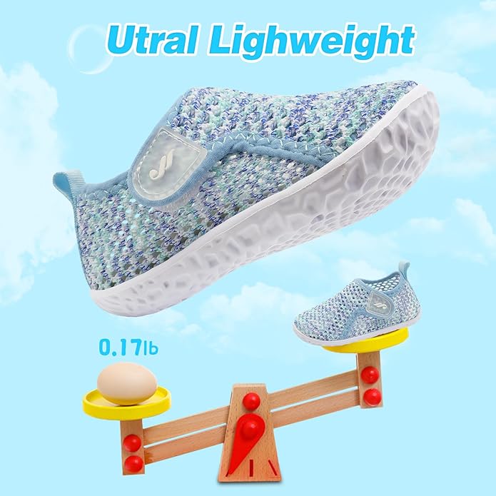 JIASUQI Baby Boys Girls Barefoot Swim Pool Water Shoes Beach Walking Sandals Athletic Sneakers