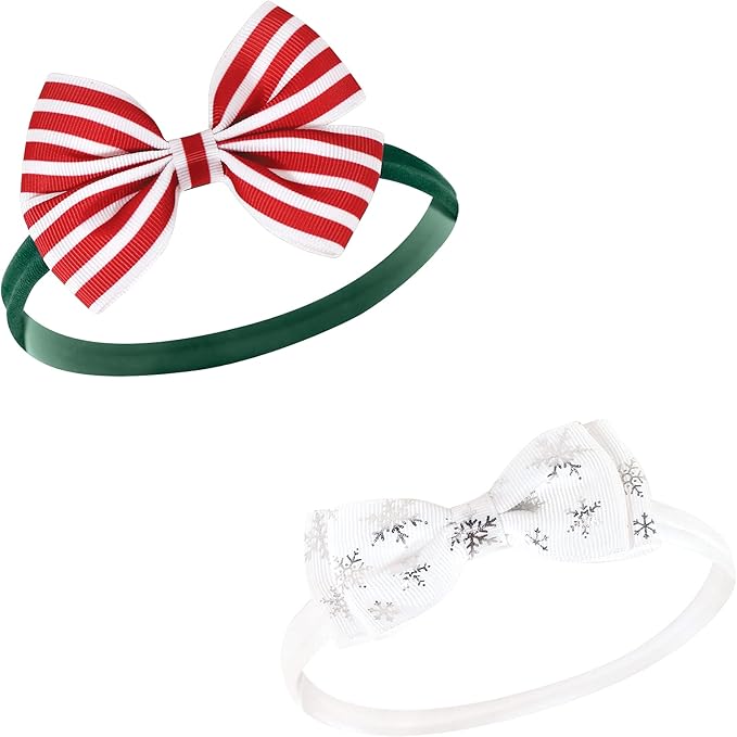 Hudson Baby Cotton and Synthetic Headbands, Size 0-24 Months