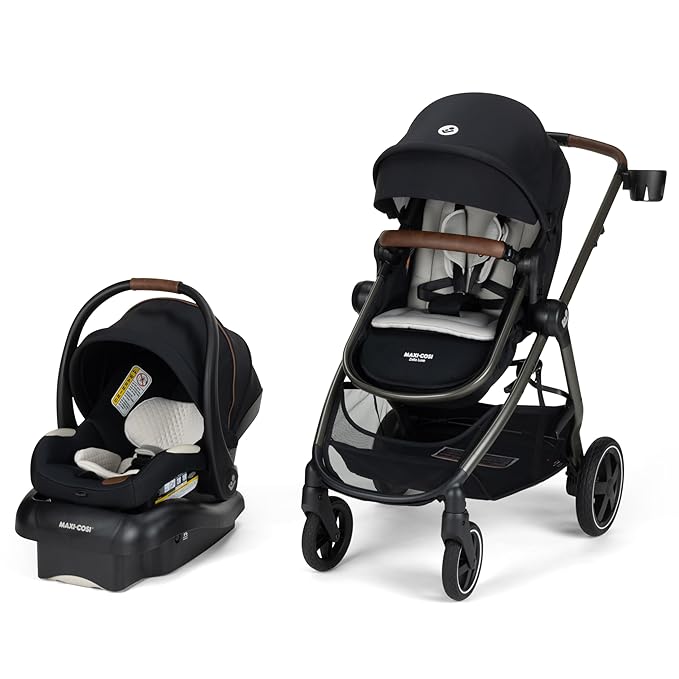 Maxi-COSI Zelia™² Luxe 5-in-1 Modular Travel System, Onyx Sand