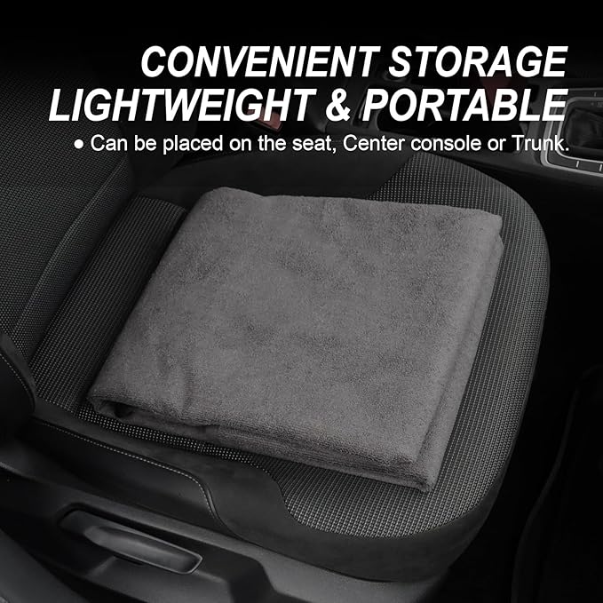 Back Seat Cover Protector for Dogs and Kids, Universal Waterproof Towel Rear Bench Seat Cover for Car, Truck, Van & SUV, Machine-Washable Backseat Car Covers (Gray, 1pcs Rear Seat)