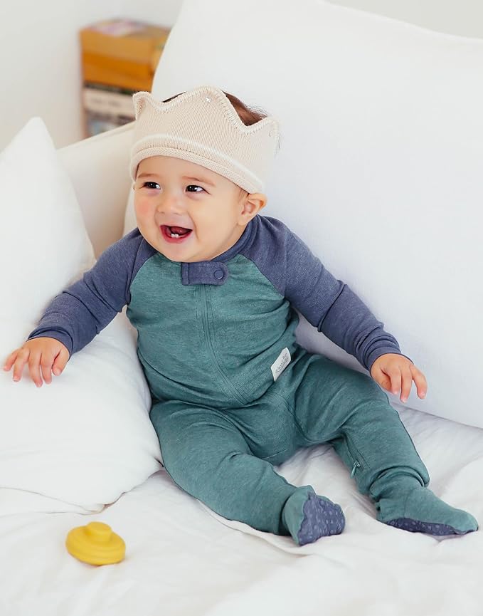 VAENAIT BABY Infant Toddler Boys Girls Modal Cotton Footed Pajamas One-Piece Romper Sleep and Play 0M-2T