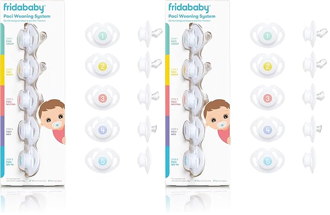 Frida Baby Silicone Paci Weaning System, BPA Free, Latex Free (Pack of 2)