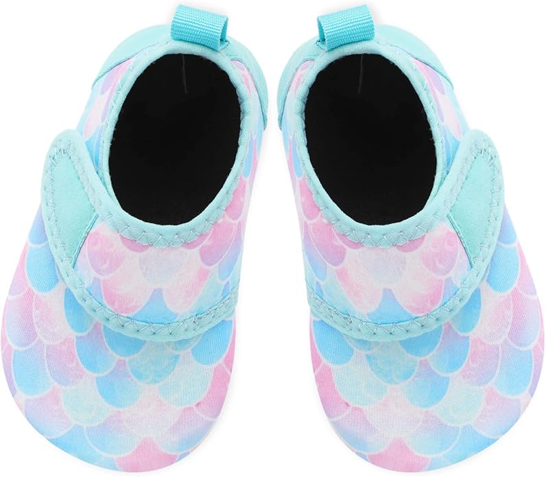 JIASUQI Baby Boys and Girls Barefoot Swim Water Skin Shoes Aqua Socks for Beach Swim Pool