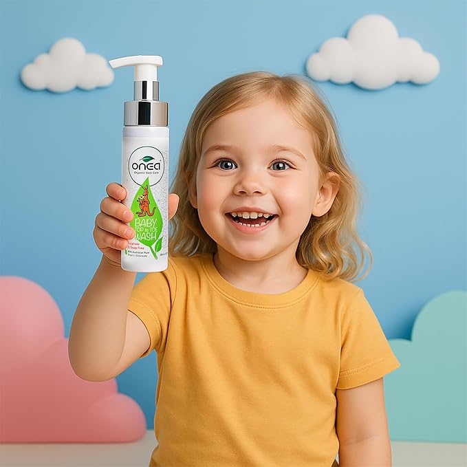 ONEA Baby Top to Toe Wash - Tear-Free Baby Shampoo and Body Wash for Sensitive Skin - Hydrating and Gentle Bath Infused with Kakadu Plum - 6.8 oz