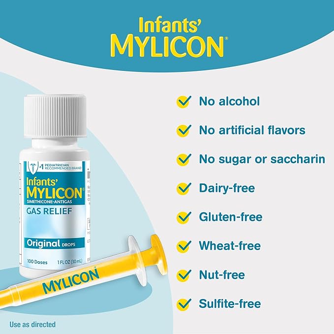 MYLICON Gas Relief Drops for Infants and Babies, Original Formula, 1 Fluid Ounce